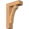 Ekena Millwork Legacy Block Smooth Bracket w/ Offset Brace, Western Red Cedar, 5 1/2"W x 16"D x 24"H BKT0604X16X24LEC05SWR - alternate 1